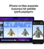 MacBook Air M2 Çip 8GB 512GB SSD macOS 13" Taşınabilir Bilgisayar Yıldız Işığı MLY23TU/AA - 11