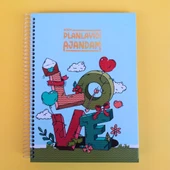 zamansız haftalık ajandam manifest defteri 17x24cm 100 yaprak planlayıcı defter lo-ve - 1