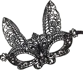 Siyah Renk Dantel Kesim Dantel İşlemeli Balo Parti Maskesi 7 No thumbnail 4