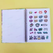 zamansız haftalık ajandam manifest defteri 17x24cm 100 yaprak planlayıcı defter pul desen - 2
