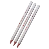 3 adet jumbo kırmızı kurşun kalem + jumbo kalemtraş - 3
