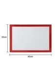 2 Adet Silikon Pişirme Matı Yıkanabilir Kendinden Yağlı Fırınlanabilir Hamur Açma Matı 30 X 40 - 7