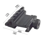 Taktik 45 Derece Açı Ofset Yan Adaptörü Rts 20mm Picatinny Ray - 2