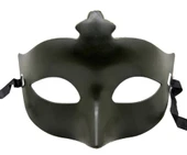 Haki Yeşil Renk Masquerade Kostüm Partisi Venedik Balo Maskesi - 1