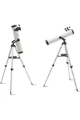76x700 Profesyonel Aynalı  Uzay Teleskopubeyaz thumbnail 4
