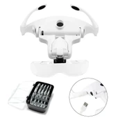 Şarjlı Gözlük Büyüteç Çalışma Büyüteci 5 Lensli 9892b2c thumbnail 5