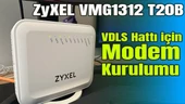 Zyxel VMG1312-T20B Vdsl2 - Adsl2+ 4 Port Kablosuz USB Destekli Antensiz Modem - 1