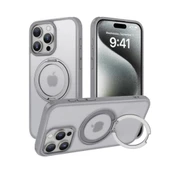 İphone 16 Pro Max Arcadia Standlı Magsafe Şarj Özellikli Anti Shock Darbeye Dayanıklı Kapak - 7