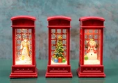 Telefon Kulübeli Işıklı Kar Küresi Alk3216 - 1