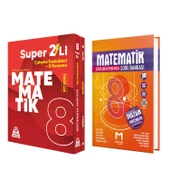Örnek Akademi 8. Sınıf Süper İkili Matematik Seti ve Mozaik Matematik Soru Bankası Seti 2 Kitap - 1
