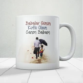 Canım Babam Baskılı Babalar Günü Kupa Bardak Kahve Kupa Bardak-3 thumbnail 1