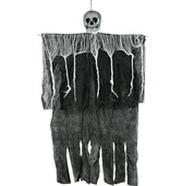 Ürpertici Kuru Kafa Korku Hayalet Saçaklı Dekor 90x50 Cm thumbnail 3