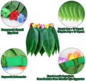 Tropikal Esintili Hawaii Yapraklı Parti Eteği Çocuk Boy thumbnail 3