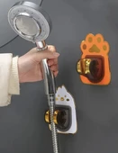 Brokoli Home Banyo Duş Başlığı Tutucu Yapışkanlı Hayvan Figürlü Hareketli Duş Başlığı Tutucu - 1