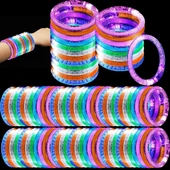 Led Işıklı Pilli Işıklı Rengarenk Bileklik Işıklı Bilezik Karışık Renk 1 Adet - 4