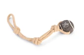 Beeztees Köpek Oyuncağı, İpli Tenis Topu, Kauçuk, Gri/Kahverengi, İp 39cm, Top 6,3cm thumbnail 1