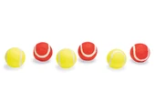 Beeztees Köpek Oyuncağı, Tenis Topları, Kırmızı/Sarı, 6 Adet, 6,5cm - 1