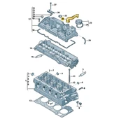 VW Passat B8 2015-2019 1.6TDi Külbütör Üst Kapak Hava Borusu 04L103493 - 3