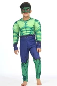 GEZEN AY Hulk Kaslı Kostüm - Hulk Kaslı Erkek Çocuk Kostümü - 3