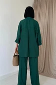 Zümrüt Alice Gömlek Ve Bol Kesim Pantolon Takım - 4