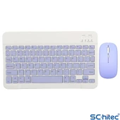ScHitec Kablosuz Klavye ve Mouse Set Type-C Şarjlı Bluetooth 2.4G Bağlantlılı Mor - 2