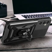 Realme C65 4G Kılıf Magnetik Standlı Kamera Korumalı Sürgülü Kapak thumbnail 9