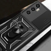 Realme C65 4G Kılıf Magnetik Standlı Kamera Korumalı Sürgülü Kapak thumbnail 10