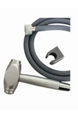 Silver Şattaf Taharetmatik Wc Musluk Seti Mafsallı Pvc Hortumlu - 2