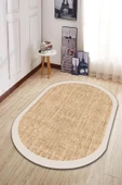 Dijital Baskı Halı, Jüt Görünümlü Halı, Hasır Halı, Kaymaz Taban, Yıkanabilir, Salon Halısı, Yolluk thumbnail 1