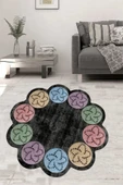 Dijital Baskı Halı, Asimetrik Halı, Salon Halısı, Mutfak Halısı, Kaymaz Taban, Yıkanabilir, - 4