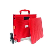 Balatlı Katlanabilir Portatif Merdiven Çıkabilen Market ve Pazar Taşıma Arabası - 2