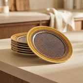 GÜRAL PORSELEN Valeron 6 Adet 20 Cm Pasta Tabağı  Reaktif Saura 137 thumbnail 5