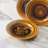 GÜRAL PORSELEN Valeron 6 Adet 22 Cm Çukur Yemek Tabağı  Reaktif Saura 137 - 2