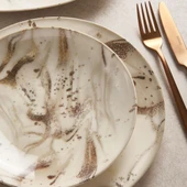 GÜRAL PORSELEN Camelia 26 Parça 6 Kişilik Yemek Takımı 28192 thumbnail 4