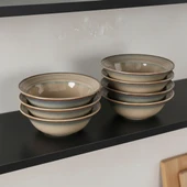 GÜRAL PORSELEN Valeron 6 Adet 15 Cm Çorba Kasesi Reaktif Agate   969 thumbnail 2