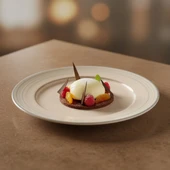 GÜRAL PORSELEN Valeron 6 Adet 20 Cm Pasta Tabağı Reaktif Agate  969 thumbnail 3