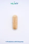 VELAVİT V-Probiotics with Enzymes Takviye Edici Gıda 30 Kapsül - 4
