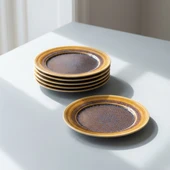 GÜRAL PORSELEN Valeron 6 Adet 20 Cm Pasta Tabağı  Reaktif Saura 137 thumbnail 3