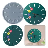 Epoksi Silikon Kalıp Delik Rakamlı Yuvarlak Saat Kalıbı 37 CM thumbnail 1