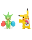 Pokemon Battle Figür Pikachu ve Roselia PKW2487 thumbnail 2