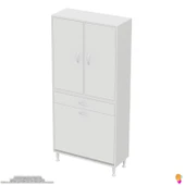 Modilayn YENİ AFRA 75x173x32,5 cm' lik 1 Çekmece, 2 Göz Sepet, 2 Kapak, 4 Raf Dar Alan Banyo Dolabı thumbnail 6