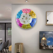 Epoksi Silikon Kalıp Delik Rakamlı Yuvarlak Saat Kalıbı 37 CM thumbnail 2