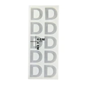 Epoksi Çoklu Silikon Kalıp D Harfi Anahtarlık Reçine Seri Döküm Kalıbı 4 CM 10 Lu - 3
