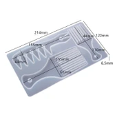 Epoksi Reçine Silikon Kalıp 3 Lü Tarak Kalıbı thumbnail 6