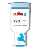 Feyink  HP 728 Cyan 300 ml. Mavi  Orijinal Mürekkep Dolumlu Feyink Kartuş - 1