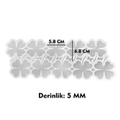 Epoksi Silikon Kalıp Yonca Bardak Altı Ve Magnet Kalıbı 6.8 CM 10 Lu - 4