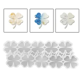 Epoksi Silikon Kalıp Yonca Bardak Altı Ve Magnet Kalıbı 6.8 CM 10 Lu - 1