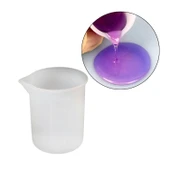 Epoksi Reçine Silikon Beaker Döküm Karıştırma Kabı Uçlu 100 ML - 1