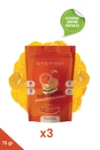 Anamour Natural 3'lü Kurutulmuş Kabuksuz Portakal Meyve Paketi 75 Gram - Anamour Natural thumbnail 5