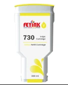 Feyink HP 730 Yellow (Y) Orijinal Mürekkep Dolumlu Feyink Kartuş 300 ml Sarı - 1
